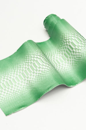 パイソン革　バックカット　パールグリーングラデーション　29