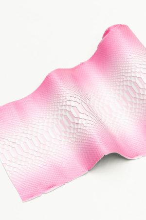 パイソン革　バックカット　パールピンクグラデーション　26