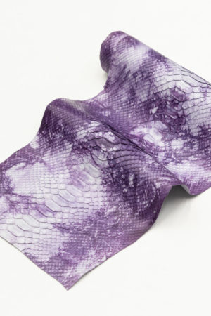 パイソン革　バックカット　パープルタイダイ　25