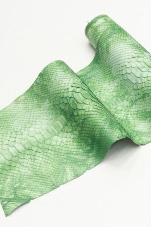 パイソン革　バックカット　グリーンタイダイ　26