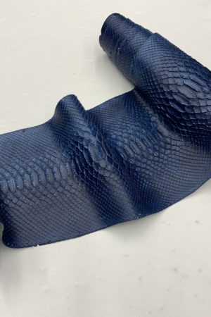 パイソン革　バックカット　藍染　28