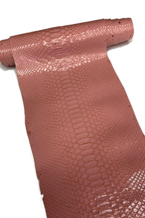 パイソン革　バックカット パステルピンク 　24