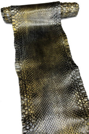 パイソン革　バックカット アンティークゴールド　31