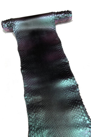 パイソン革　偏光パールグリーン　28