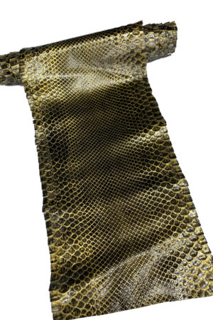 パイソン革　ゴールド×ブラック　31