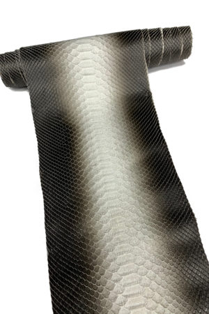 パイソン革　バックカット グラデーションブラック　27