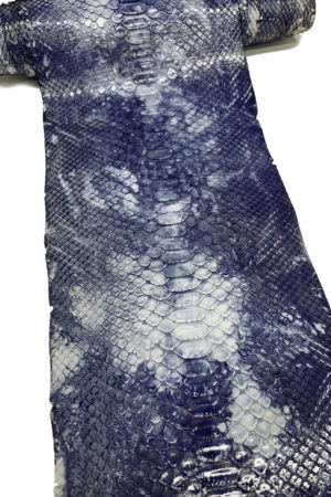 パイソン革　バックカット 絞りネイビー　29